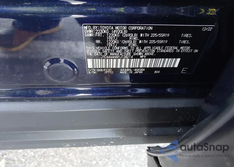 2023 Toyota Venza Xle from USA, damaged, VIN JTEAAAAH6PJ126214